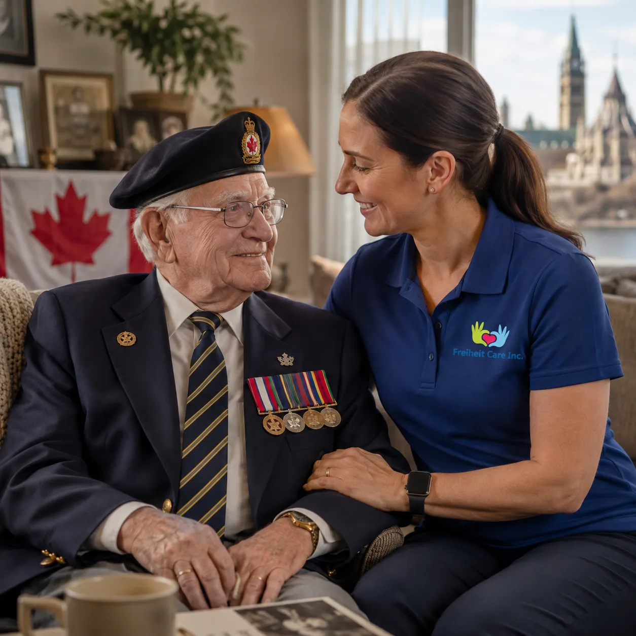 Care That Honours Your Service — Delivered at Home, in Ottawa and Gatineau